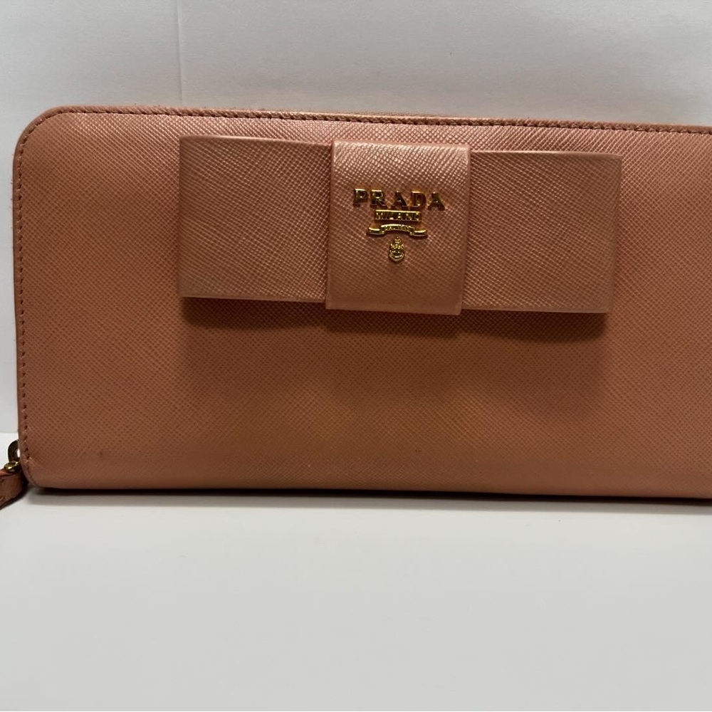 Prada Long Wallet with bow.